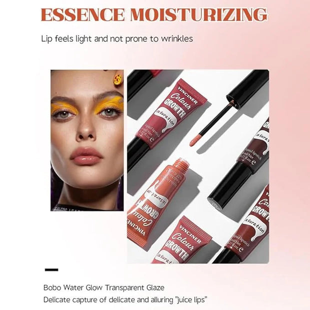 4 Colors Hydrating Glossy Liquid Lipstick Set, Moisturizing Shiny Tinted Lip Gloss, Nourishing Long Lasting Lip Stain Lip ...