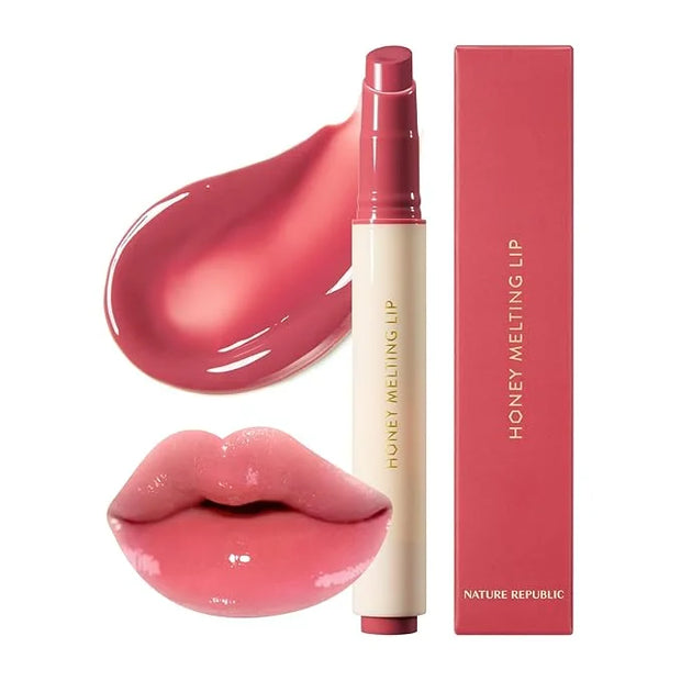 Nature Republic HONEY MELTING LIP (03 BERRY) SOFT LIP STICK, Hydrating Gloss, Moisturizing balms, Sheer tint, Shine & Glow...