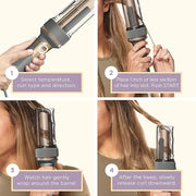 INFINITIPRO by CONAIR Curl Secret Automatic Curling Iron - 1 1/4-inch Barrel - Hair Curler for All Hair Types and Medium t...