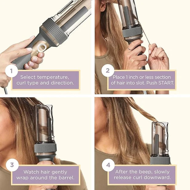 INFINITIPRO by CONAIR Curl Secret Automatic Curling Iron - 1 1/4-inch Barrel - Hair Curler for All Hair Types and Medium t...