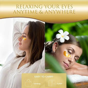 Eye Patches, Under Eye Mask, 24K Gold Eye Treatment Mask, Dark Circles Gel Pads, Under Eye Bags Treatment for Puffy Eyes, ...