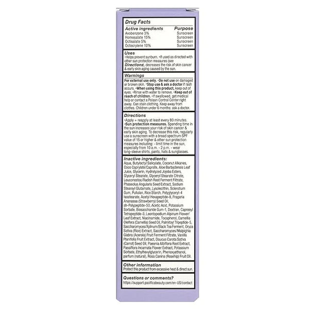 Pacifica Peptide Face Moisturizer Future Youth Daily Turnaround Hydrating, SPF 50 Broad Spectrum, UVA/UVB Sun Protection, ...