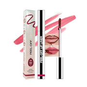 Matte Lip Gloss Stain-Peel Off Lip Liner Tattoo, Pinkish Red Lip Tint，Long Lasting Peel Off Lip Stain, Waterproof Transfer...