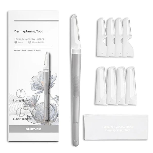 Face Razors for Women, Dermaplane Razor for Women Face, Eyebrow Razor, Facial Razors, Dermaplaning Tool, Reusable Metal Ha...