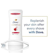 Dove Advanced Care Antiperspirant Deodorant Stick Revive to help skin barrier repair after shaving by boosting skin's cera...