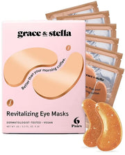 grace & stella Caffeine Under Eye Patches - Awakening Eye Patches for Puffy Eyes and Dark Circles - Under Eye Mask Patches...