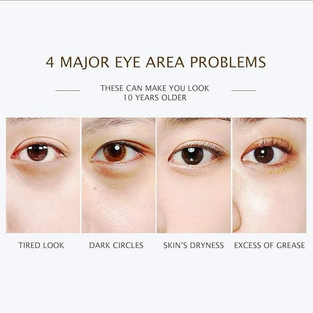 BIOAQUA 30 Pairs Eye Mask Moisturizing Hydrating Anti-Wrinkle Anti-Aging Remove Dark Circles Smooth Nourishing Refreshing ...