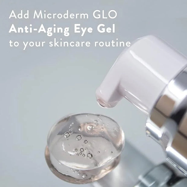 Microderm GLO - Active Anti-Aging Eye Gel, Reduces Dark Circles, Puffy Eyes, Crow's Feet and Fine Lines & Wrinkles, Packed...