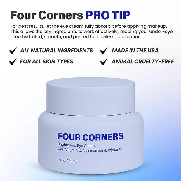 Eye Cream with Vitamin C, Niacinamide (Vitamin B3) & Jojoba Oil - Product Image