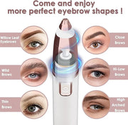 gurelax Eyebrow Trimmer for Women,Electric Eyebrow Hair Remover, Painless Brow Razor Shaper with LED Light, USB Rechargeab...