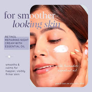 SpaLife Repairing Night Face Cream – For Fine Lines, Wrinkles, Dull Skin, Uneven Tone & Loss of Elasticity with Witch Haze...