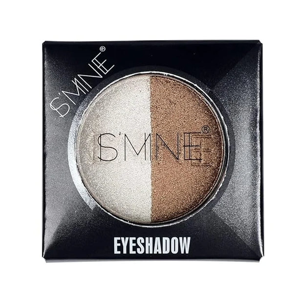 IS'MINE Single Duo Shimmer Brown Eyeshadow, Dual Color, Longwear, White Eye Makeup for Day & Night - Product Image