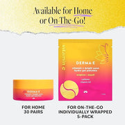 Derma E Vitamin C Bright Eyes Hydro Gel Under Eye Patches (5 Pairs), Allantoin, Caffeine & Vitamin B3, Eye Masks to Helps ...
