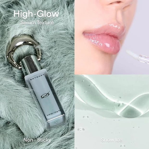 ENTROPY Makeup Charm Ultra Glossy Lip Serum, Nourish Lip Care with Amino Complex, Hydrating, Cooling Care, Non-Sticky, Hig...