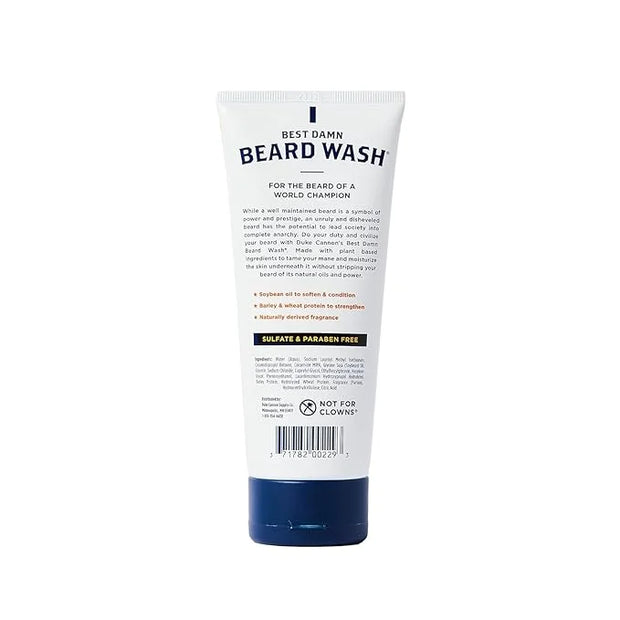 Duke Cannon Supply Co. Beard Wash Citrus Hefeweizen, 6 Fl Oz - Made with Plant-Based Ingredients to Strengthen, Rejuvenate...