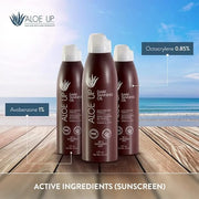 Aloe Up SPF 4 Dark Tanning Oil - Body and Face Tanning Continuous Spray for Outdoor Sun - With Sunscreen, Pure Aloe Vera, ...