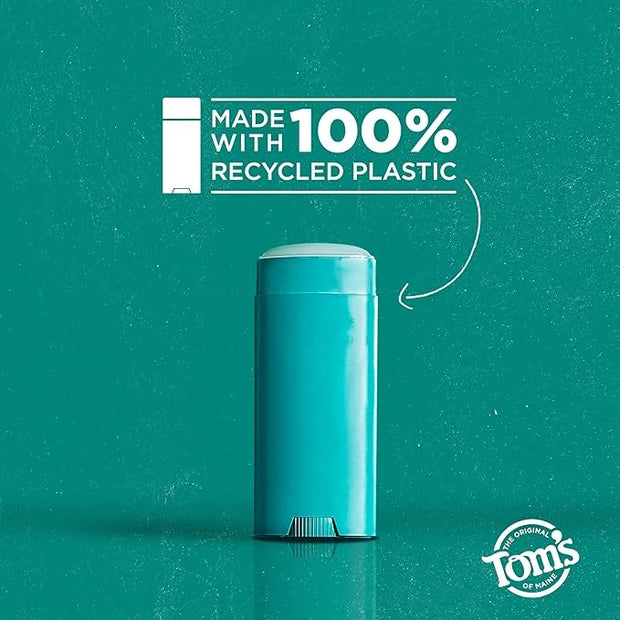 Tom’s of Maine Mountain Spring Natural Deodorant for Men and Women, Aluminum Free, 3.25 oz, 2-Pack - Product Image