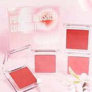 Blush for Cheeks Professional Makeup Palette, Comes with 4 Separate Powder Palette,Blendable and Fade-Resistant for Eyes,L...