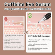 Caffeine Eye Cream for Puffiness & Dark Circles, Under Eye Cream for Puffy Eyes, Eye Bags & Wrinkles, 2 PCS Anti Aging Eye...