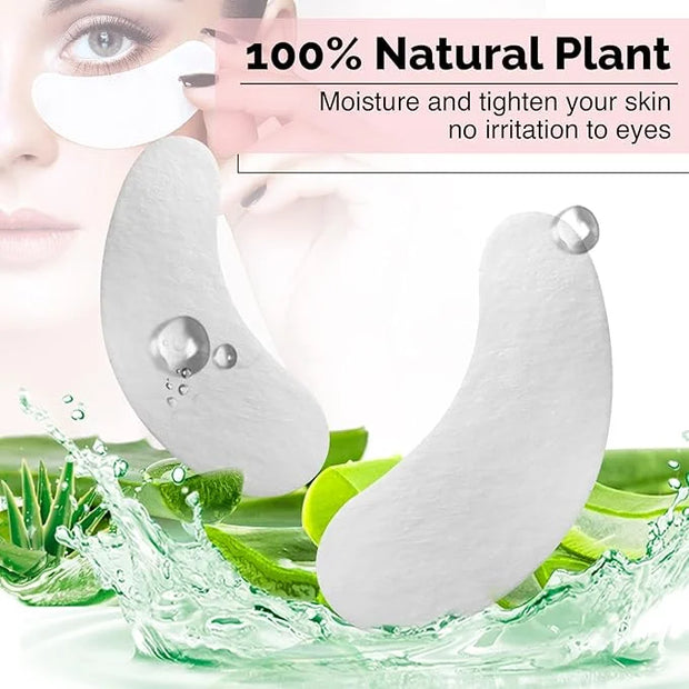 50 Pairs GreenLife 100% Naturel Eyelash Extension Under Eye Gel Pads patches kit Collagen (50 150 300 Pairs) with Aloe Ver...