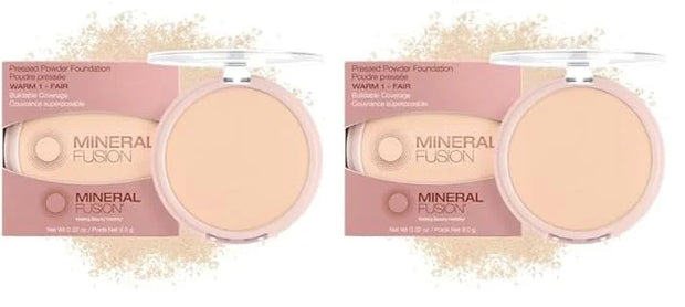 Mineral Fusion Pressed Powder Foundation, Warm 1-0.32oz ea (Pack of 2) - Product Image