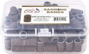 PANA 100 Pieces Nail Sanding Bands Professional Nail Manicure Great Fit for Nail Drill Bits for Acrylic Nails (240 Grit, B...