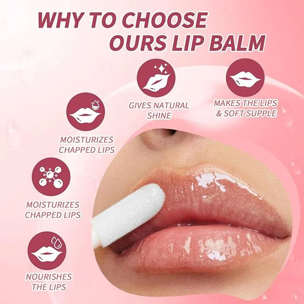 CAHIUYOA Cherry Lip Glow Oil Moisturizing Plumping Lip Gloss Lip Plumper Gloss Lip Oil Tinted Lip Balm Lip Care for Women ...