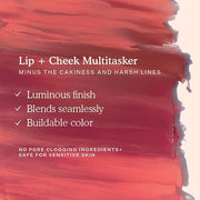 Tower 28 Beauty BeachPlease Cream Blush for Cheeks and Lips - Multi-Purpose Lip and Cheek Tint in Orange Blush - for Sensi...