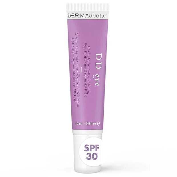 DERMAdoctor DD Eye Dermatologist Formulated Defining Radiance Boosting Caffeine Eye Cream with SPF 30; Eye Cream for Dark ...