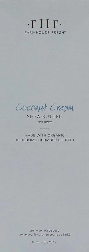 FarmHouse Fresh Body Lotion, Shea Butter. Moisturizing Cream, Coconut Cream Shea Butter for Body. Coconut Lotion, 8 Fl Oz ...