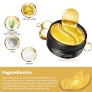 Under Eye Collagen Patch, 24K Gold Anti-Aging Mask, Pads for Puffy Eyes & Bags, Dark Circles and Wrinkles, with Hyaluronic...