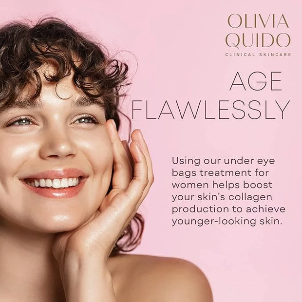 OLIVIA QUIDO Clinical Skin Care Wrinkle Blur (0.46 oz) | Eye Cream For Dark Circles and Puffiness | Anti-Aging Under Eye C...