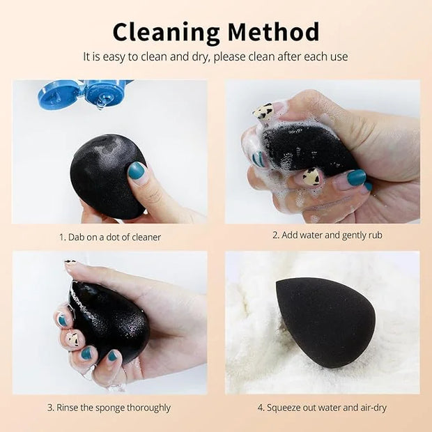 BEAKEY Makeup Sponge Set, 5 Pcs Foundation Blending