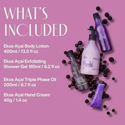 natura - Ekos Açaí Collection Bio-Beauty Gift Set (4 Products) - Body Lotion, Hand Cream, Shower Oil, and Shower Gel - Gif...