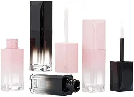 5Pcs 4ml/0.14oz Mini Lip Gloss Tube with Screw Lid Empty Refillable Plastic Lipstick Tube Lip Balm Pipe Lip Gloss Tube DIY...