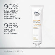 RoC Barrier Renew Day Cream with SPF 30, Moisturizer with Ceramides & Prebiotics to Protect Skin Barrier, (2.5 oz) with Re...
