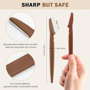 D Dermaplane Razor for Women Face - 6PCS Face Razors for Women - Eyebrow Razor with Precision Cover - Face Shaver for Men ...