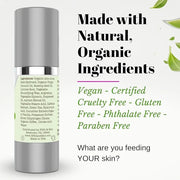Fifth & Skin Caffeine Eye Cream – Made in USA! Eye Whip - 1 OZ - Natural - Organic – Vegan & Cruelty Free – for Puffy Eyes...