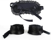 Soft Lace Eye Mask Party Ribbon Accessories, Eye Mask Comfortable Sleep Mask Can Be Adjusted to Shading Eyes, Travel,Home,...