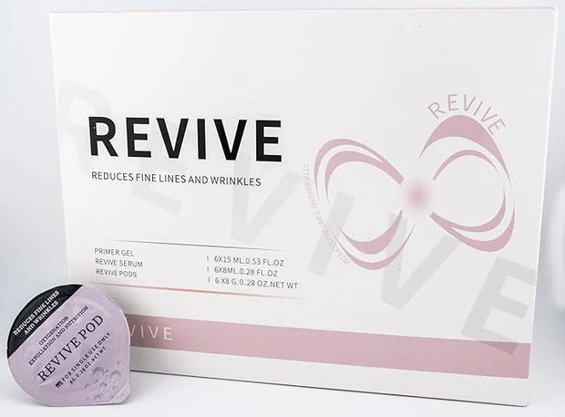 Revive - OxyGeneo Oxygen Facial CO2 Therapy Machine, Geneo Type Pods, Home Facial, 6 Pods + 6 Primer Gel + 6 Revive Serum ...
