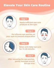 Under Eye Patches Silicone - 2 Pairs Reusable Eye Patches, Christmas Gifts for Women, Eye Wrinkle Patches, Reusable Under ...