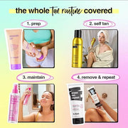 b.tan Self Tanner Bronzing Mist | Fast, 1 Hour Express Sunless Tanning Spray, No Fake Tan Smell, Dark Bronzing Glow, Face ...