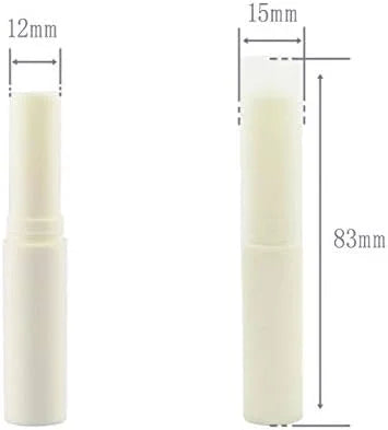 24PCS/4g White Empty Lipstick Lip Balm Balms