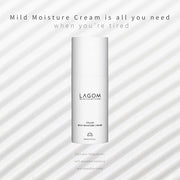 LAGOM Cellus Mild Moisture Cream with D-panthenol, Natural Moisturizer, Hypoallergenic, Fragrance-Free, Refreshing Herbal ...