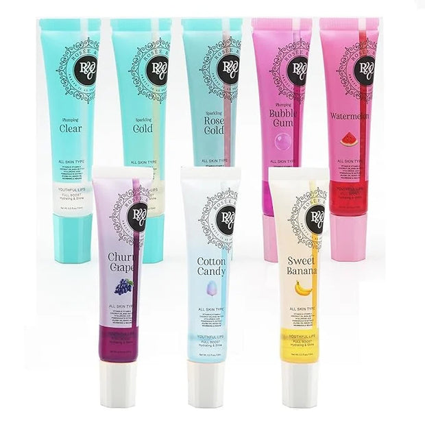 ROSÉE & CO Rosee Lip Gloss Vegan & Cruelty Free Treatment, Professional Make up, Long Lasting Glossy with Shea Butter, Moi...