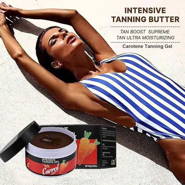 Carotene Tanning Gel, Haute Beauty Shine Brown Tanning Gel - Get a Radiant Glow with this Carrot Tanning Gel, Intensive Ca...