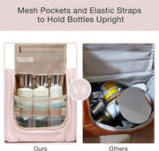 BAGSMART Toiletry Bag for Women, Travel Toiletry Organizer with hanging hook, Water-resistant Cosmetic Makeup Bag Travel O...