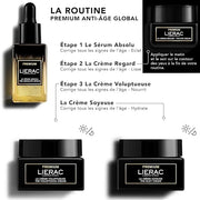 Lierac Eye Cream - Dark Circles Under Eye Treatment - Reduces puffiness and bags - Regard Absolu - 15ml - Product Image
