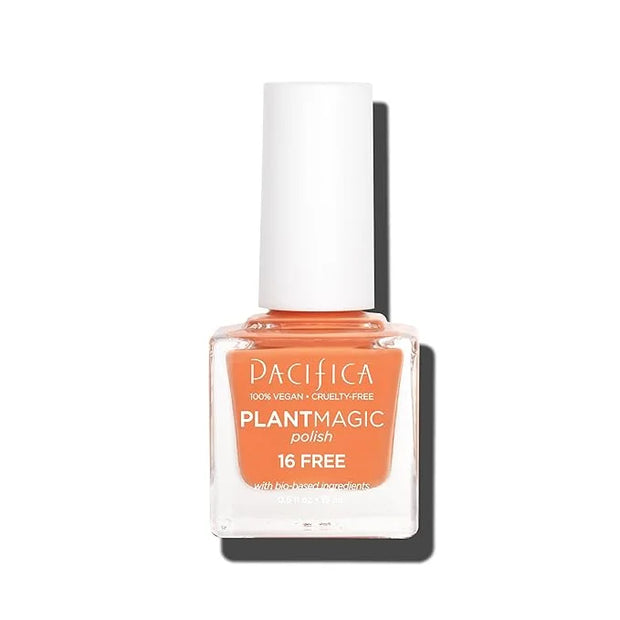 Pacifica Natural Nail Polish – Plant Magic Orange Nail Polis - Plant Based, Non-Toxic & Clinically Tested - Lasting Colors...