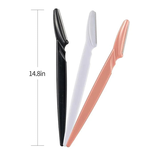 40pcs Eyebrow Razor for Women, Face Shaver Kit Dermaplaning Tool for Peach Fuzz Removal, Stainless Steel Blades with Prote...